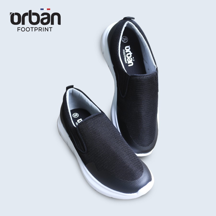 Giày slipon nam đế cao Urban TM1907 đen lưới | BigBuy360 - bigbuy360.vn