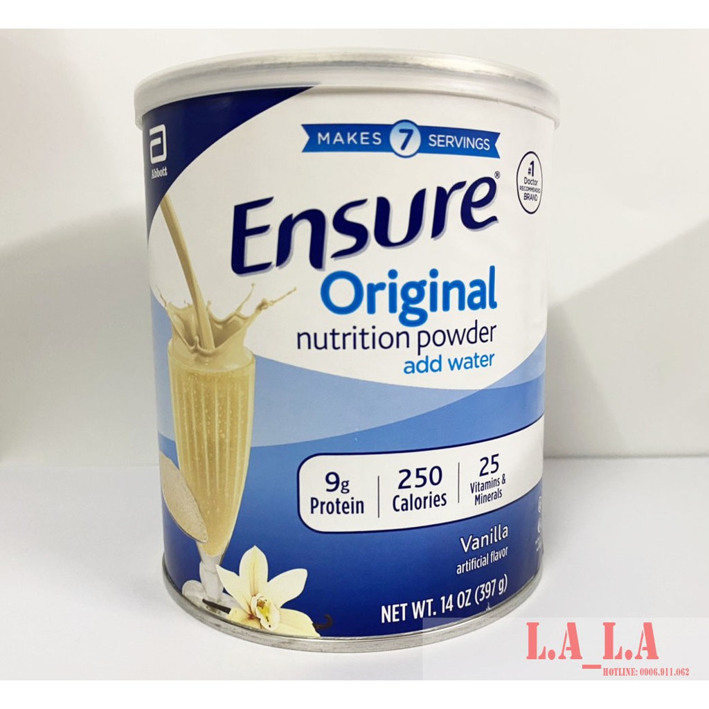 [ Mẫu 397g, Date 2023 ] Sữa Ensure Original Nutrition 397gr của Mỹ