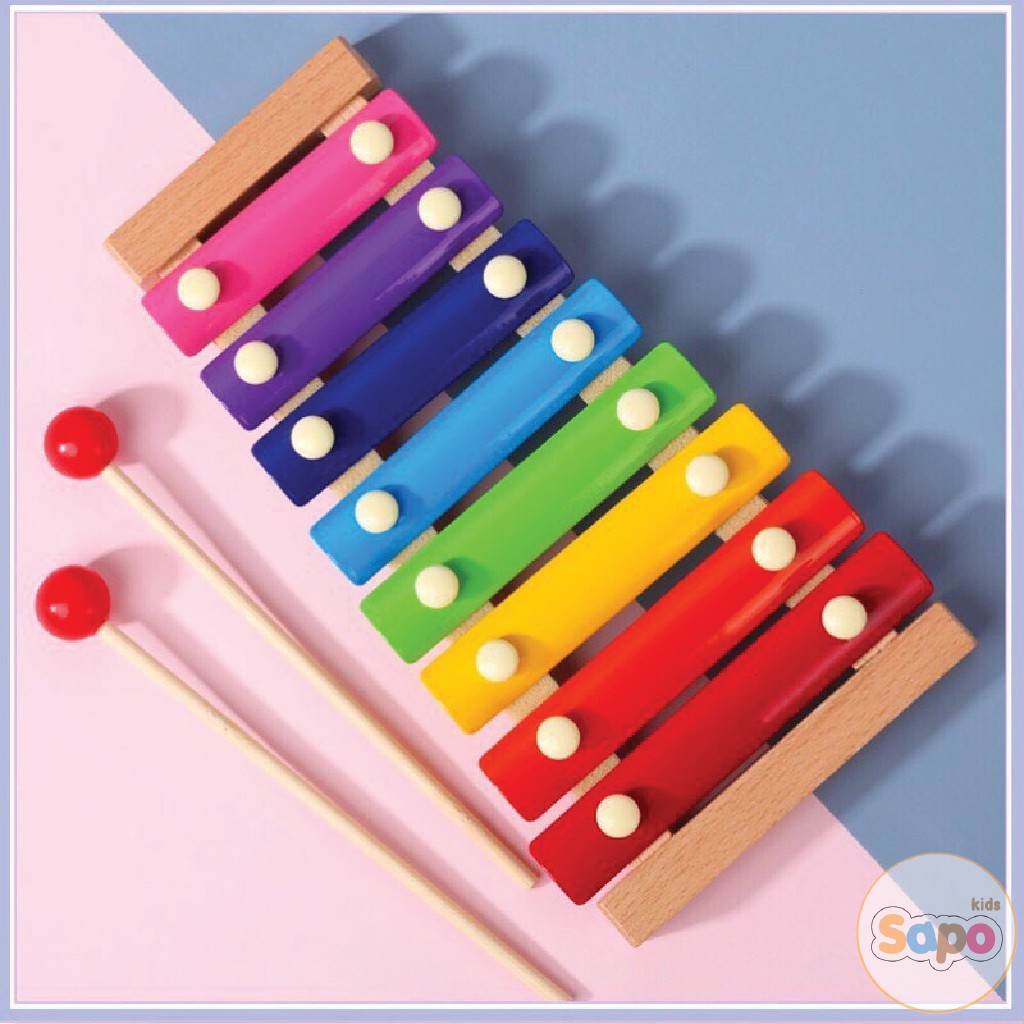Đàn gỗ 8 âm thanh,đồ chơi âm nhạc phát triển khả năng cảm nhạc cho bé sapo kids