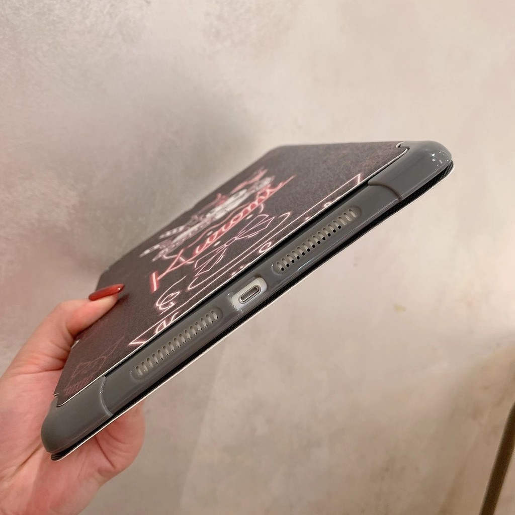 Vỏ và miếng phim hình chú báo hồng cho iPad6 2018 Mini34/5 Air2/Pro9.7 2017  10.9 11 AIR 4 2020 | BigBuy360 - bigbuy360.vn