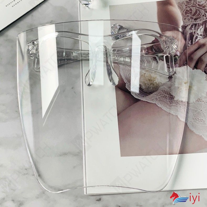 khẩu trang trong suốt - mắt kính bảo hộ FACE SHIELD-Kính Mặt Kính bảo hộ có tấm chắn che phủ toàn khuôn mặt cỡ lớn bằng chất liệu cao cấp tiện lợi face shield