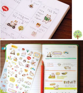 Bộ 6 Sticker Meo Meo