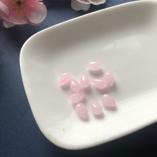 [Nguyên liệu làm trâm] 5 hạt thủy tinh giọt nước 6*9mm