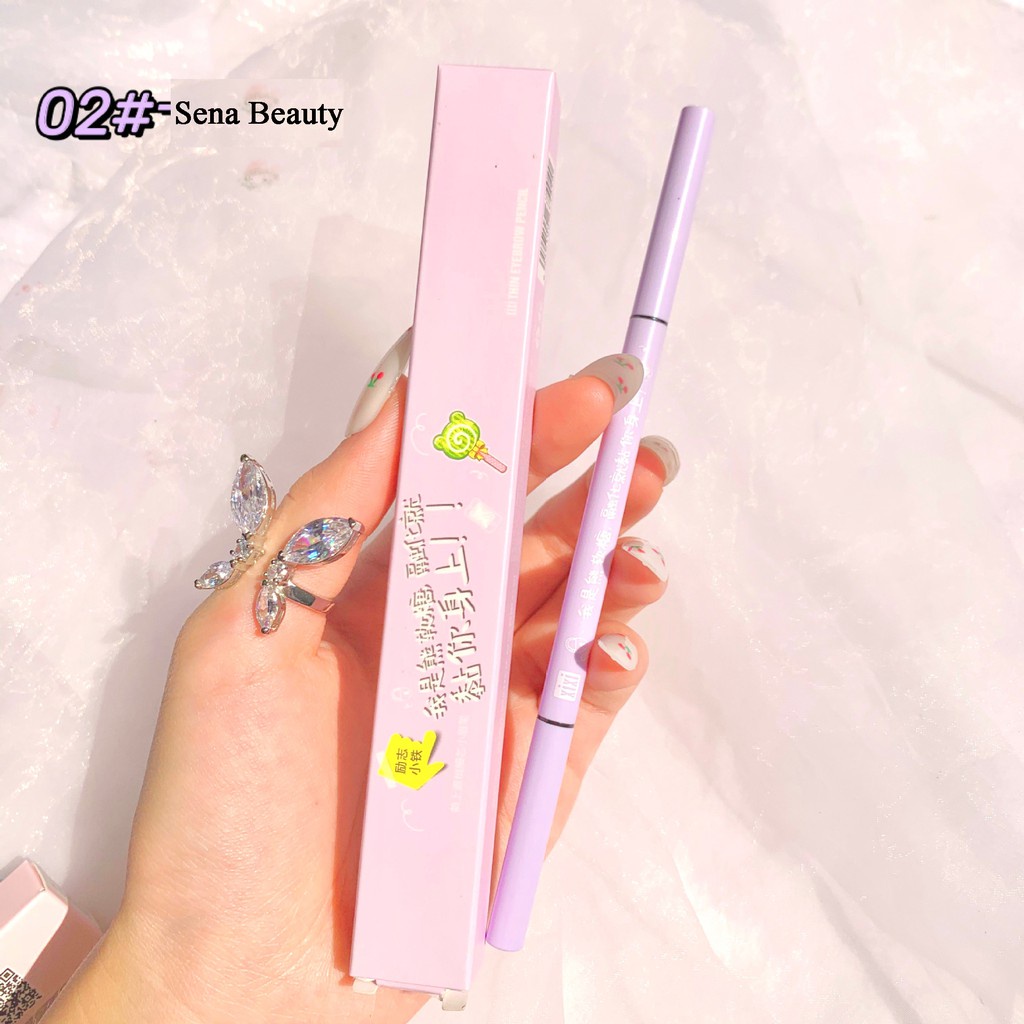 Bút Chì Kẻ Lông Mày Hai Đầu Mỏng Không Thấm Nước Và Mồ Hôi Lâu Trôi