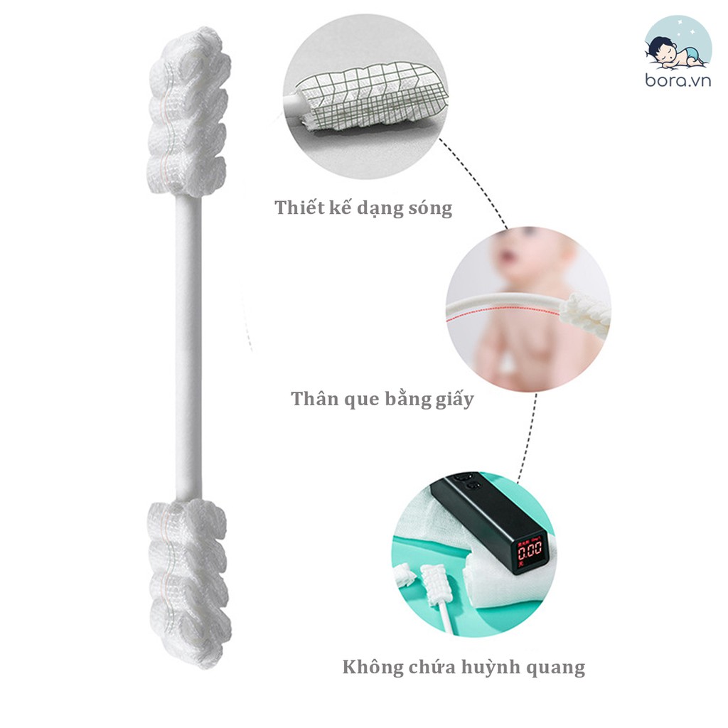 Que tưa lưỡi, rơ lưỡi V-coool, hộp 30 que