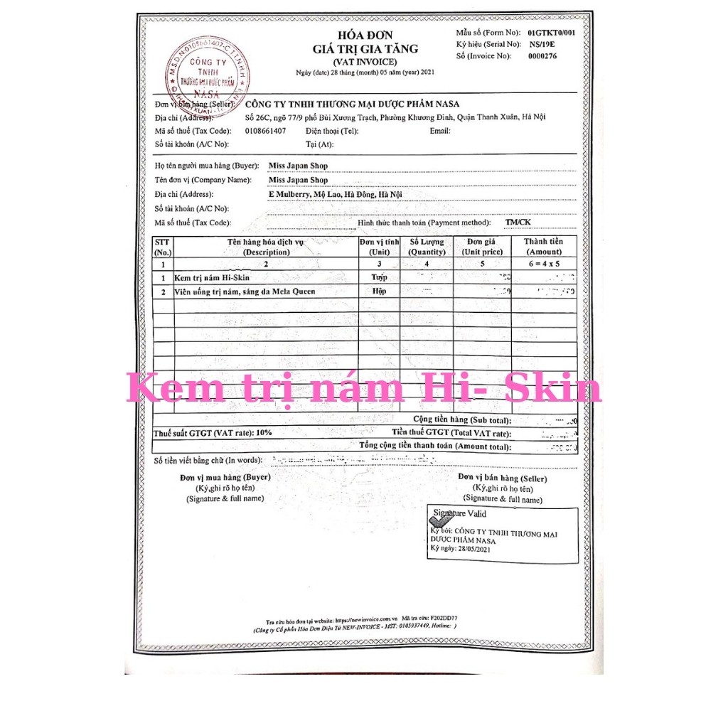 Kem nám tàn nhang và dưỡng trắng da Hi- Skin giúp loại bỏ thâm nám, tàn nhang cho da trắng hồng mịn màng_Hàng chính hãng | BigBuy360 - bigbuy360.vn