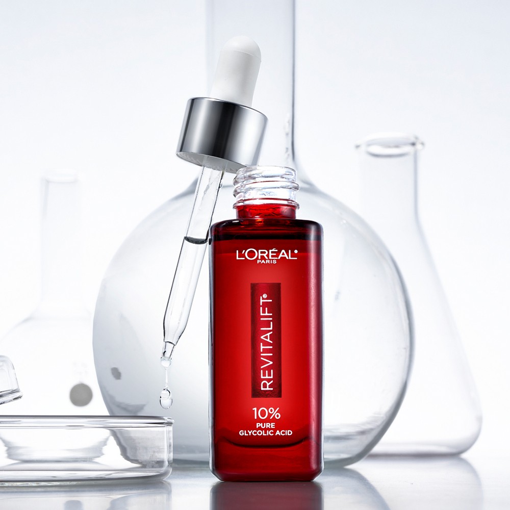 [15ML] Serum Loreal L'Oreal Paris Derm Intensives 10% Pure Glycolic Acid Face Serum Revitalift