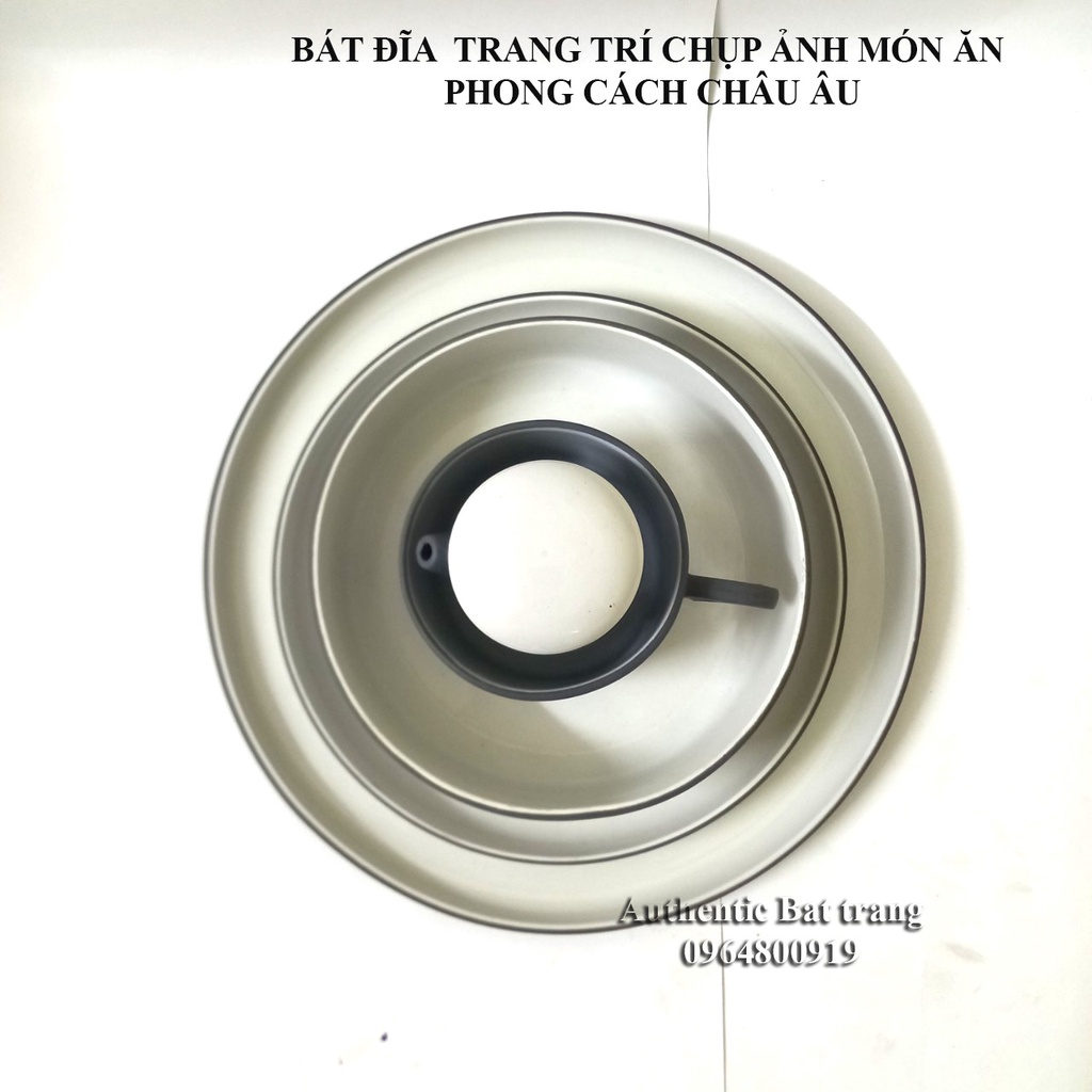 Bộ bát, đĩa chụp ảnh sản phẩm, trang trí món ăn TUYỆT ĐẸP - Phong cách đẳng cấp Châu Âu - Gốm sứ Authentic Bát tràng