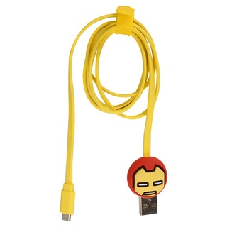 Dây cáp cho Androi Miniso Iron Man (Vàng ) - Hàng chính hãng