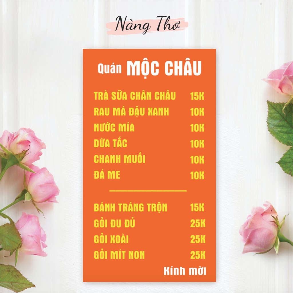 BẢNG HIỆU IN BẠT NGOÀI TRỜI NỘI DUNG THEO YÊU CẦU_NÀNG THƠ DECAL