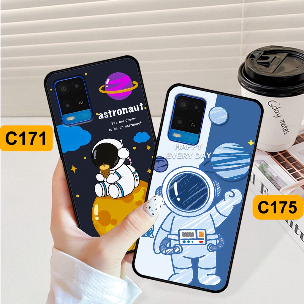 Ốp Oppo A54 / A55 in hình astronaut, phi hành gia vũ trụ hottrend, độc đáo, cá tính.