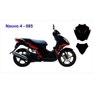 9 mẫu tem trùm nouvo lx đen chỉ đỏ