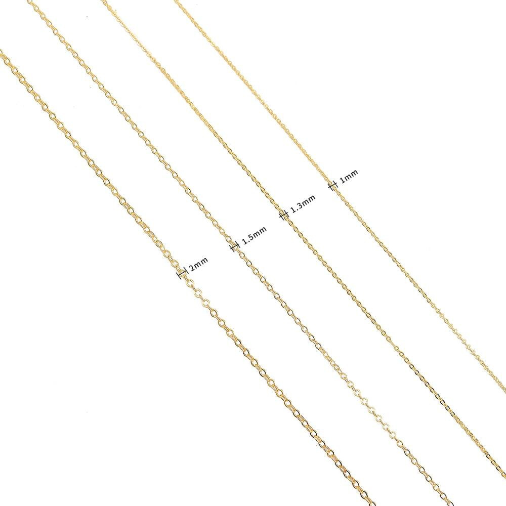 Beadia Vòng cổ Mạ Vàng 18K Bản Rộng Dùng Làm Trang Sức Thủ Công