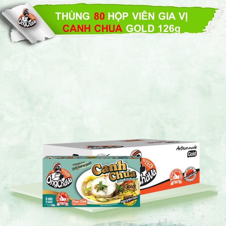 Thùng Viên Gia Vị Canh Chua Gold 126gram Ông Chà Và 80 Hộp Siêu Tiết Kiệm Dễ Dùng Và Tiện Lợi Thích Hợp Cho Quán Ăn