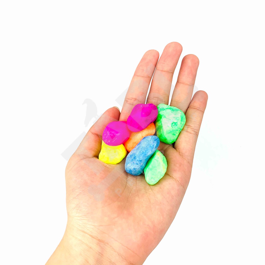 [NHẬN QUÀ KHI MUA ĐƠN 39K] 550g Bịch Sỏi Sắc Màu Viên Lớn 1kg Trang Trí Hồ Cá - Phụ Kiện Bể Cá [SỎI MÀU LỚN]