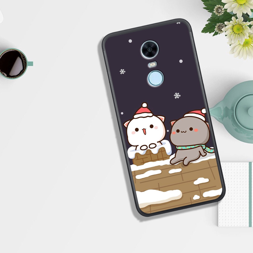 ỐP LƯNG XIAOMI REDMI NOTE 3/REDMI 5/REDMI 5 PLUS,  IN HÌNH GẤU MOCHI SIÊU ĐÁNG YÊU, NỀN CỰC ĐẸP.