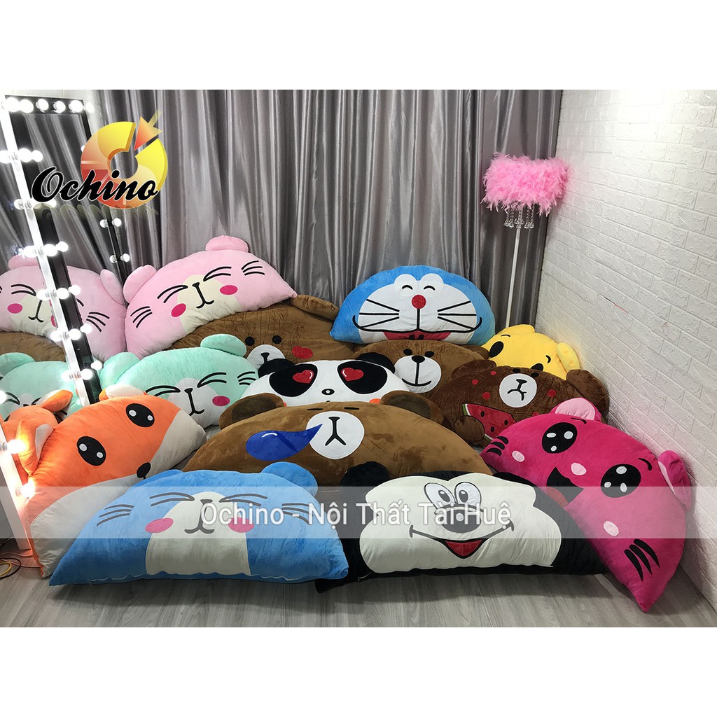 Gối Tựa Đầu Giường Hình Thú Dễ Thương Mẫu mới 2021 (Hàng handmade cao cấp có sẵn, Hình Thật shop chụp)