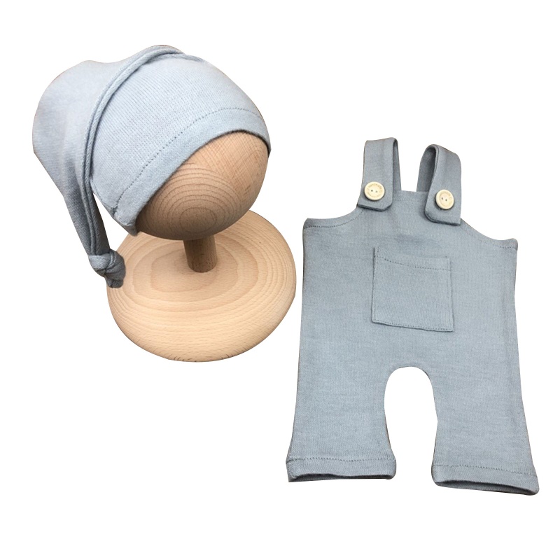 Bộ Áo Liền Quần Đuôi Gấu + Mũ Đội Dành Cho Chụp Hình Em Bé Sơ Sinh