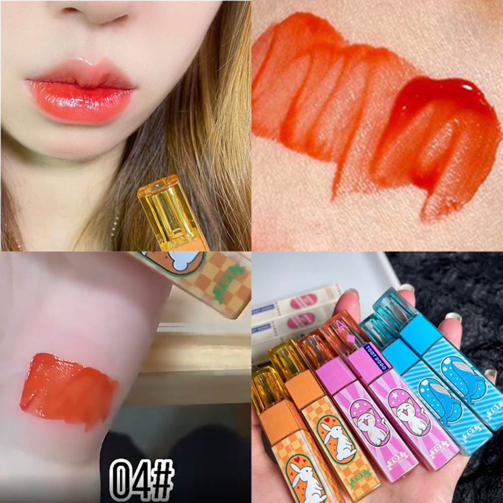 Toot Dodo Môi Tráng Men Bóng Môi Nước Bóng Gương Trang Điểm Mượt Làm Sáng Da