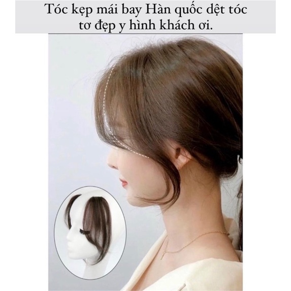 🌸🌸Tóc mái giả layer