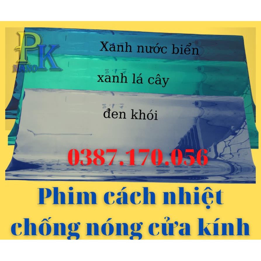 Tấm che nắng cửa sổ văn phòng - Phim cách nhiệt chống nóng 95% -Bảo hành 10 năm - Nanopk