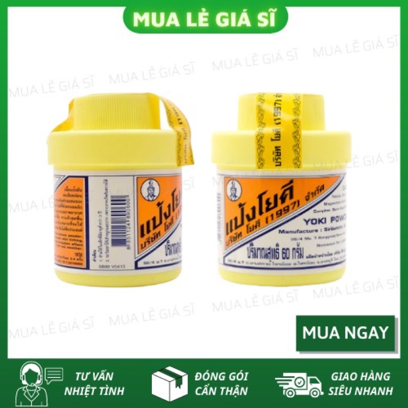 Bột khử mùi hôi chân tay, khử mùi hôi giày Yoki power thái lan hũ 35g