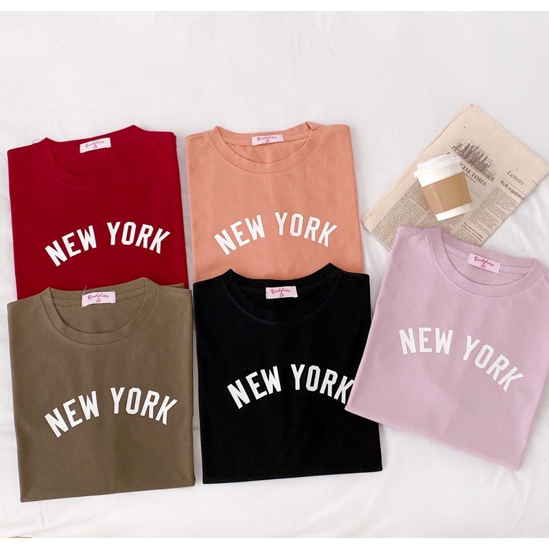 Áo thun in chữ Newyork sale 130