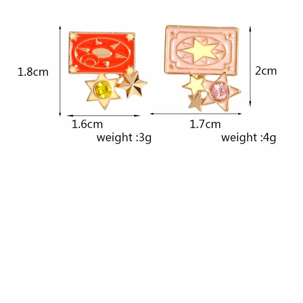 Ghim Cài Áo Hình Nhân Vật Hoạt Hình Sakura Bằng Kim Loại Chất Lượng Cao