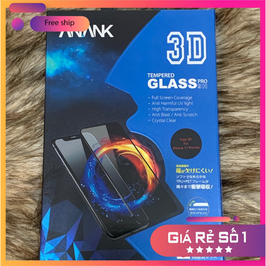 Kính cường lực Iphone ANANK FULL MÀN HÌNH CHO 15, 15 Pro, 15 Pro Max14, 14 pro, 14 pro max, 13, 13 pro, 13 pro max