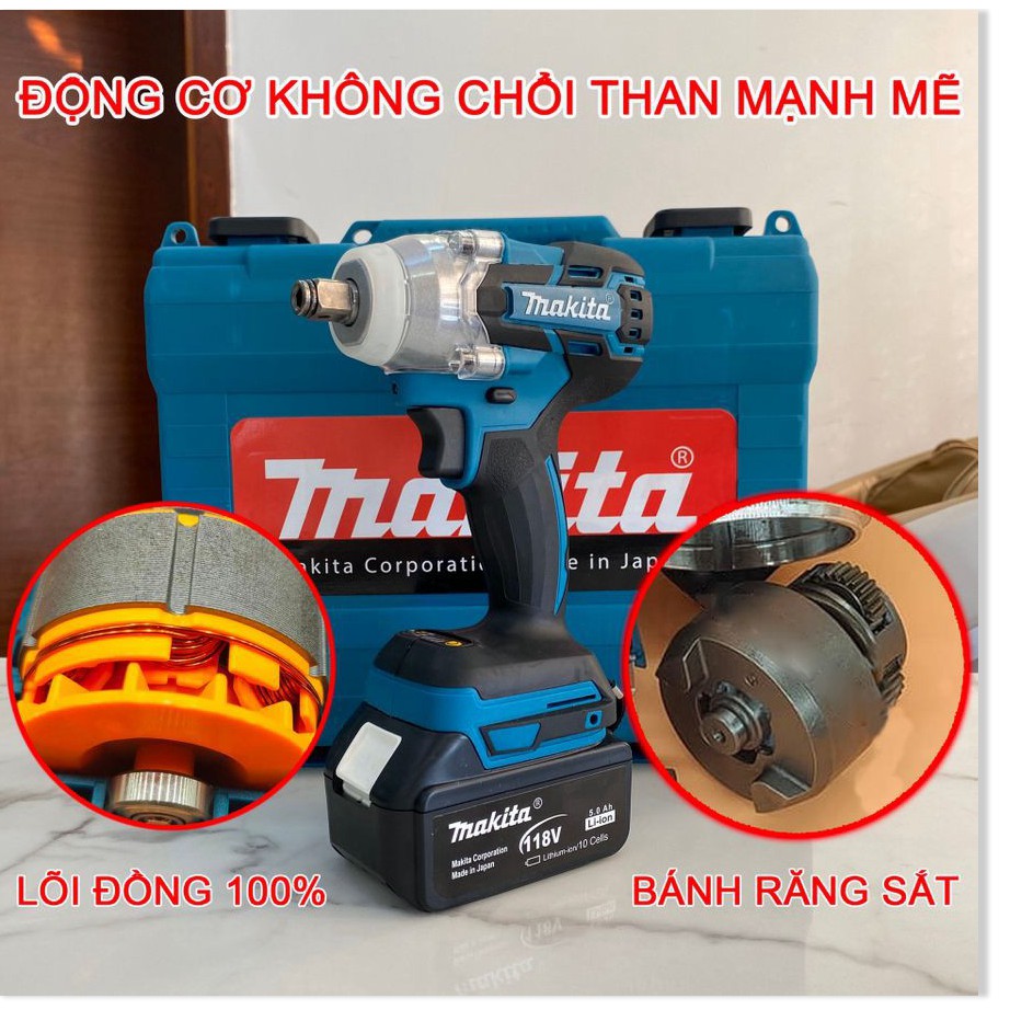 Pin máy siết bulong - Máy khoan 10 cell Dewalt Makita Hitachi Ken