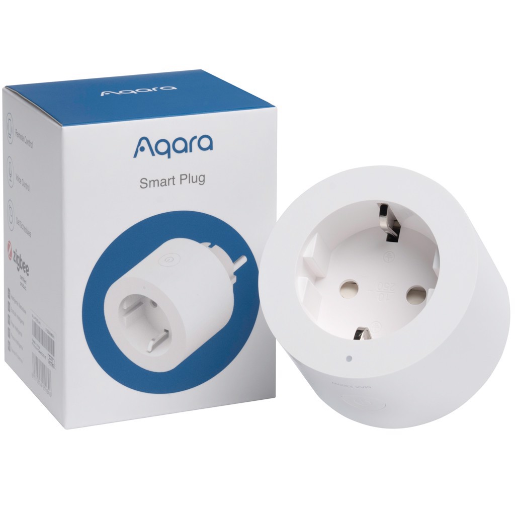 Ổ cắm điện thông minh tiêu chuẩn châu Âu Aqara Smart Plug SP-EUC01 - Hub is required - Hàng Chính Hãng BH 12 Tháng