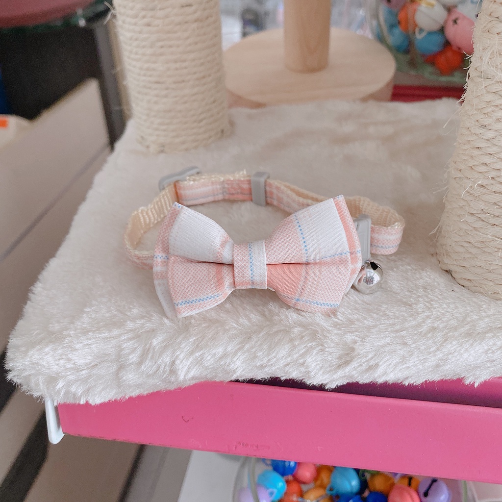 vòng cổ cho mèo chó hình thỏ hình nơ xinh xắn bông hoa