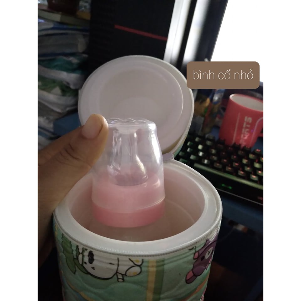 Bình ủ sữa đơn và đôi, bình ủ 300ml có thể ủ bình cổ rộng