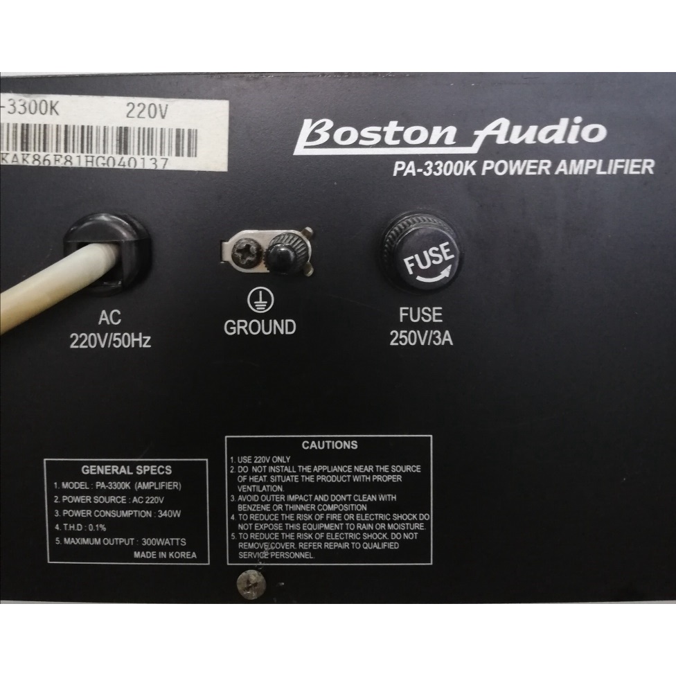 AMPLY BOSTON PA-3300K MADE IN KOREA