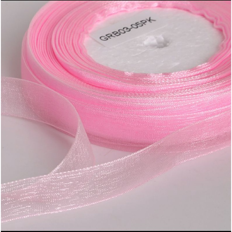 1 cuộn dài 45m, ruy băng voan 2cm dây trang trí