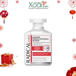 Dầu Gội Làm Sạch Và Ngăn Rụng Tóc Hiệu Quả, Làm Tóc Dày Hơn Radical Med Anti-Hair Loss Shampoo Đỏ 300ml