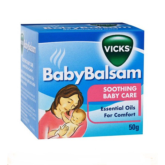 [CÓ QUÀ TẶNG] Dầu khuynh diệp Vicks Baby Balsam (50gr) - Xuất xứ Đức - Hữu ích cho trẻ em
