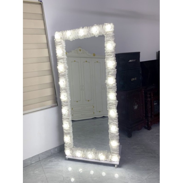 GƯƠNG BỌT ĐÁM MÂY CÓ ĐÈN LED KT 180x80. GƯƠNG SOI TOÀN THÂN, GƯƠNG SIÊU NỊNH
