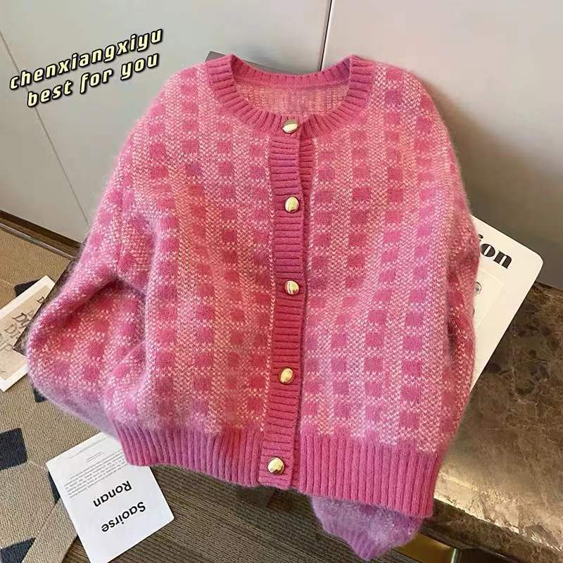 Áo Khoác Len Mềm Dáng Ngắn Thời Trang Thu Đông Dành Cho Nữ