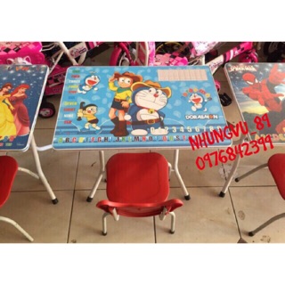 BÀN HỌC GẤP GỌN KÈM GHẾ CHO BÉ