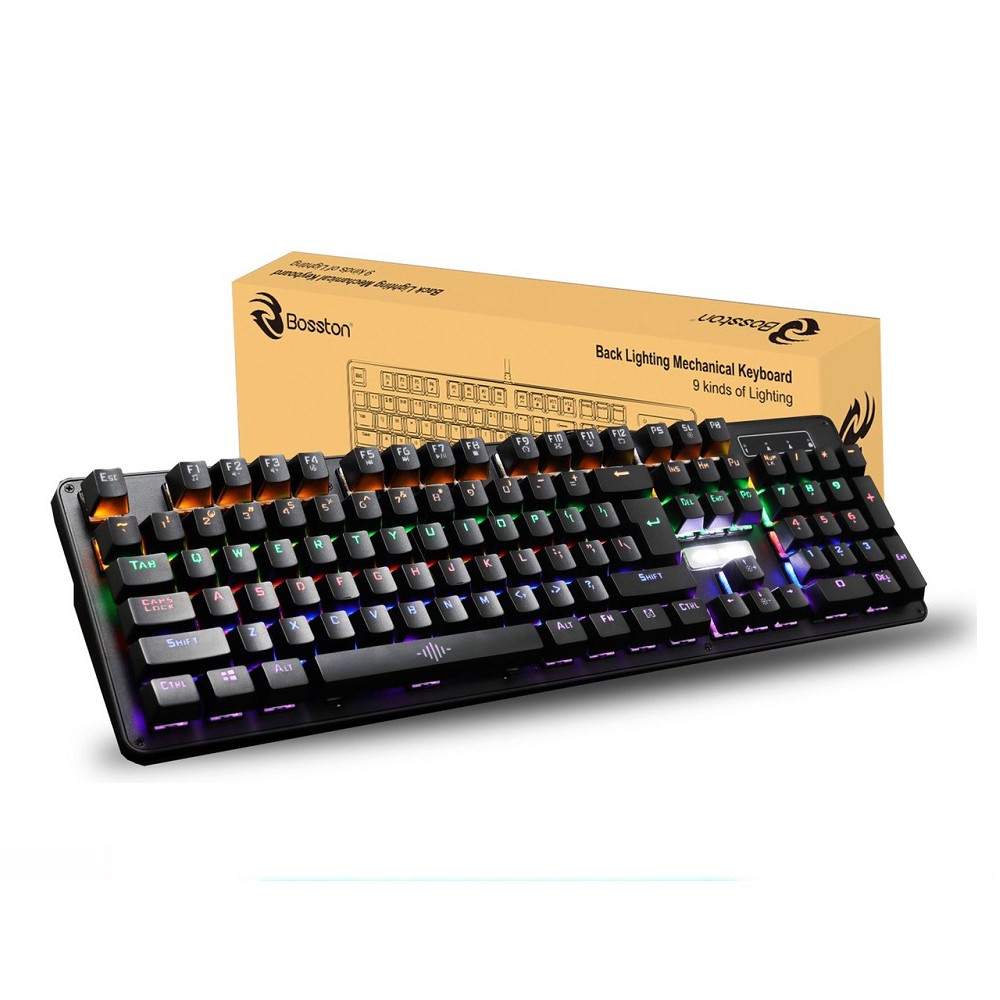 Bàn phím cơ MK912 Bosston Full Led Gaming chính hãng BH 12 tháng