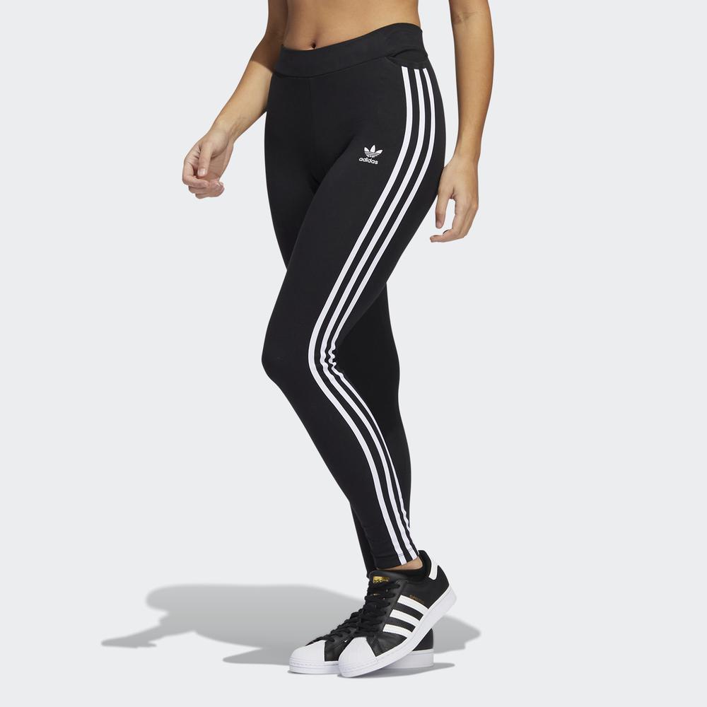 Quần Bó adidas ORIGINALS Nữ Quần Bó 3 Sọc Classics Adicolor Màu đen HD2350