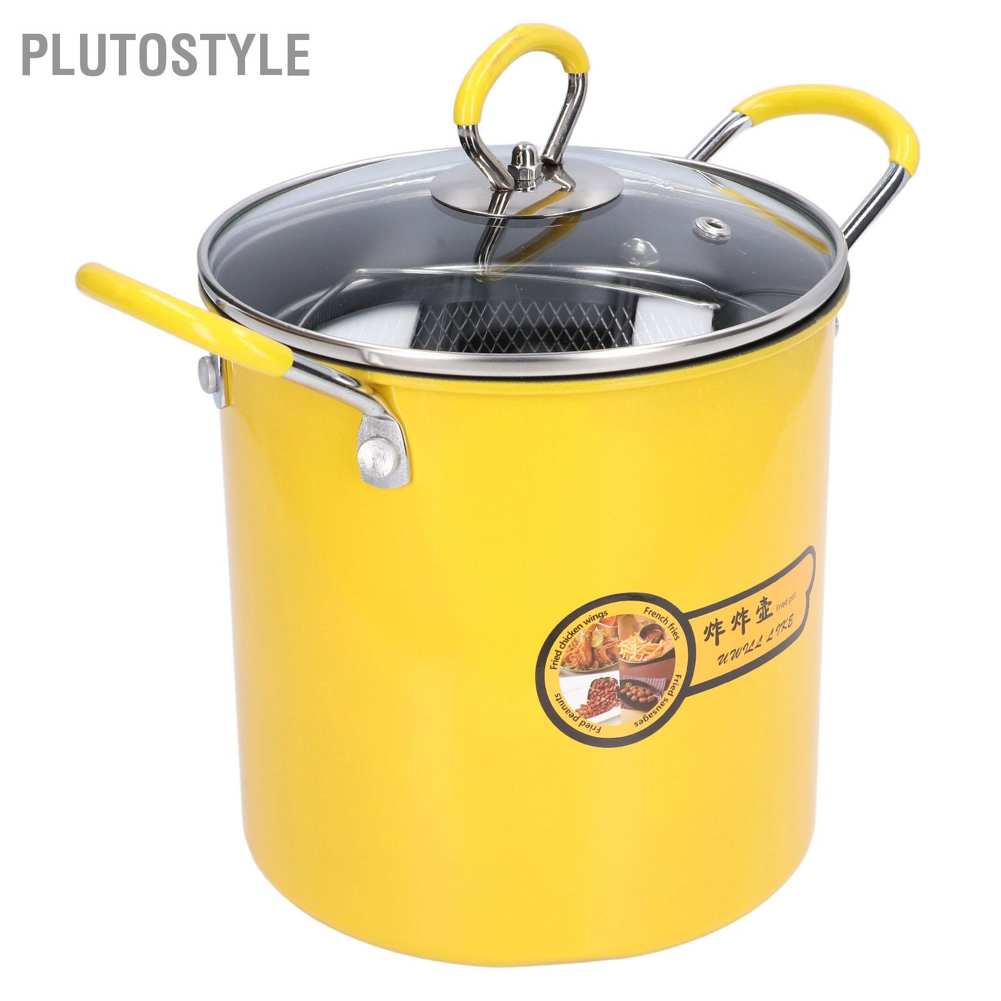 Nồi Chiên Không Dầu Bằng Thép Không Gỉ Kích Thước Nhỏ 3 Lít Có Nắp Cho Nhà Bếp