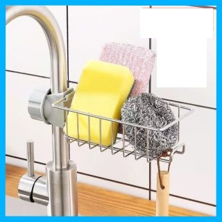 Kệ Inox Gắn Vòi Nước Kệ Giỏ Đựng Để Đồ Rửa Chén Bát Kệ Gắn Bồn Rửa Chén Tiện Lợi