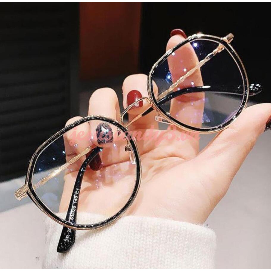 Mắt kính chống tia sáng xanh chống bức xạ gọng kim loại thời trang dành cho bạn nữ