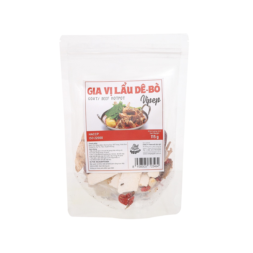 Gia Vị Nấu Lẩu Dê - Bò Vipep 115gr