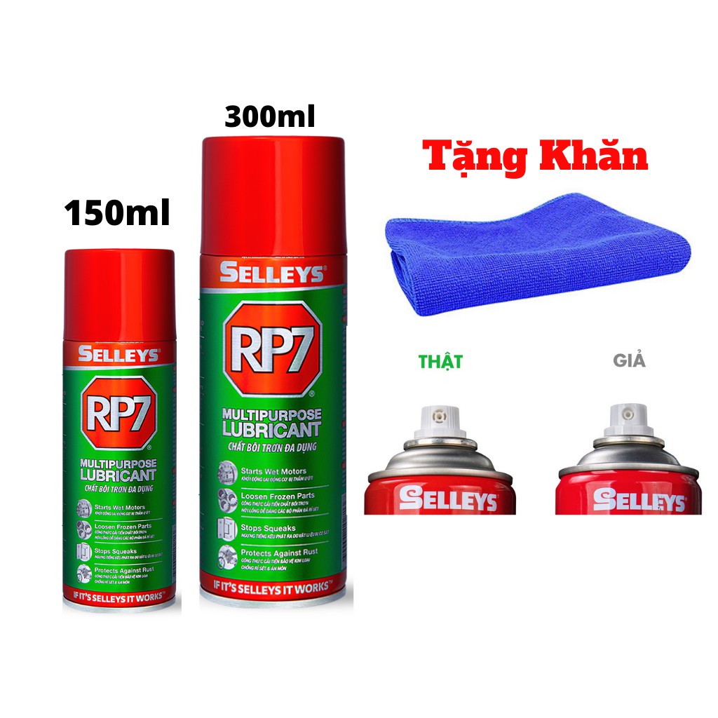 Dung Dịch Chống Rỉ Sét Ăn Mòn RP7 Hàng Chính Hãng Cty DGL 150-300ml Tặng Khăn