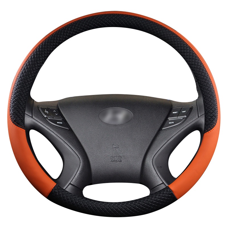 Bao Da Bọc Vô Lăng Xe Hơi Hyundai Solaris Accent Veloster I30 I20 I10 Kona Auto 38cm
