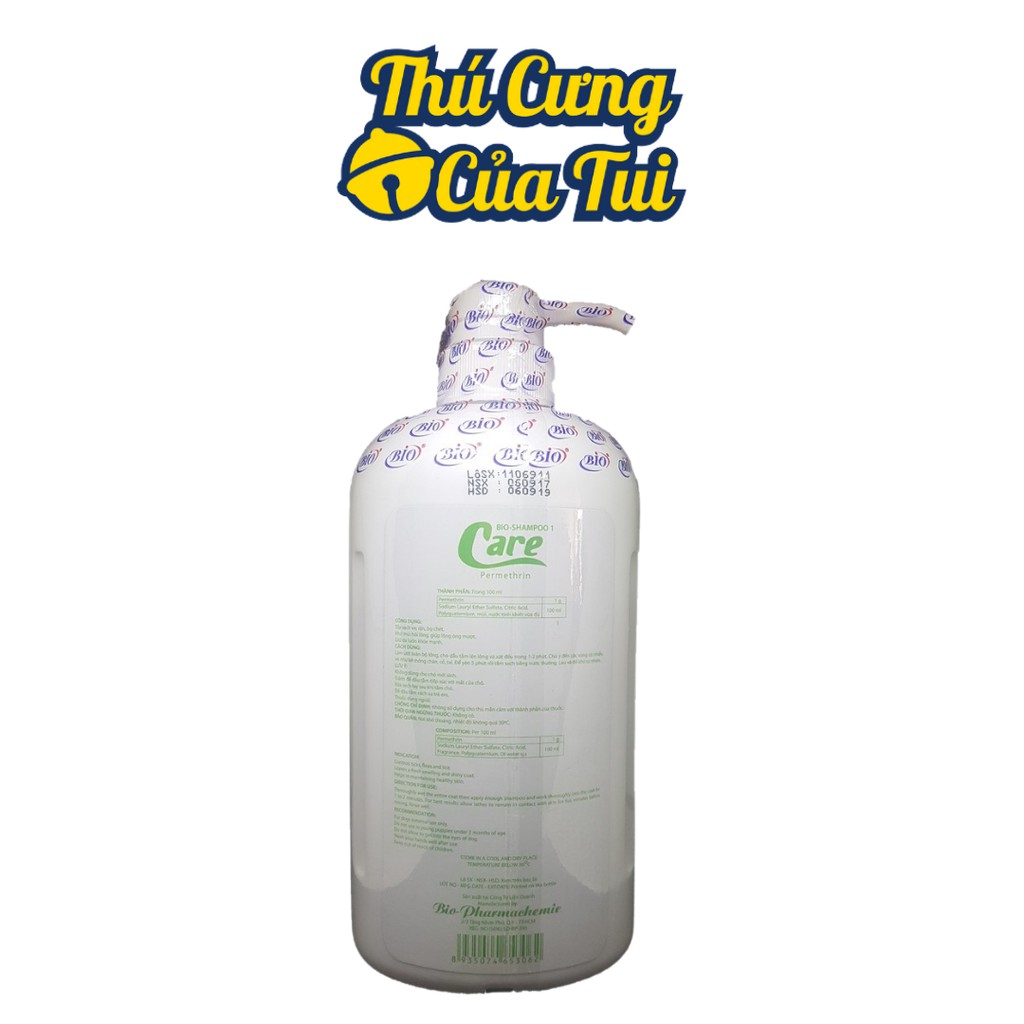 Sữa Tắm Diệt Ve Rận Bọ Chét Cho Chó Mèo - Bio Care 500ml - Thú Cưng Của Tui