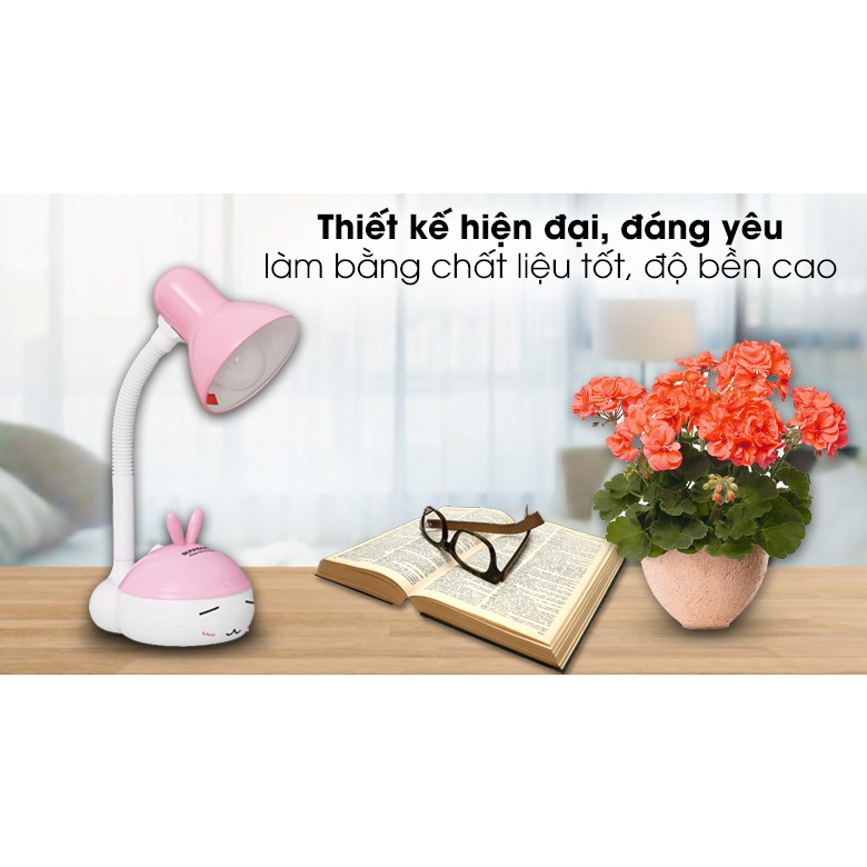 Đèn Học Chống Cận Để Bàn SUNHOUSE 6W Có 2 Màu Ánh Sáng Trắng Vàng - Bảo Hành 12 Tháng